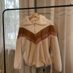 Fuzzy Quarter Zip Sweater